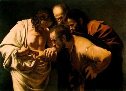 Michelangelo Merisi, zw. Caravaggio - "Niewierny Tomasz", ok. 1598